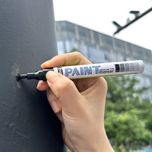 Gxin, venta al por mayor, juego de marcadores de pintura de secado rápido, 8 colores regulares, Punta usable acrílica, bolígrafo de pintura a base de aceite para escritura - Product Image 6