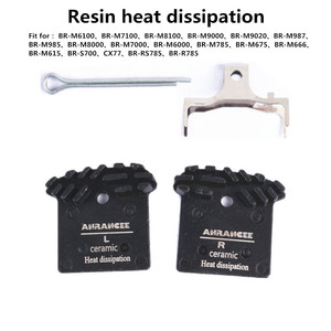 Pastillas de Freno de Disco de Resina Orgánica Anrancee, Disipación de Calor para Bicicleta, Compatible con <span class=keywords><strong>Frenos</strong></span> de Disco <span class=keywords><strong>Shimano</strong></span> <span class=keywords><strong>M6100</strong></span> M7100 M8100 - Product Image 3