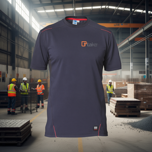 Ttake Short Sleeve T-Shirt Grey 4XL Workwear Safety Apparel - Product Image 3