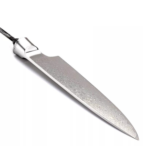 Cuchillo Plegable de Acero de Damasco, Diseño Moderno, Cuchillo Industrial para Bricolaje, OEM Personalizado, Hojas en Blanco Hechas a Mano, Forjadas - Product Image 4