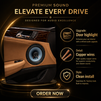 Speaker Koaksial Mobil Daya Tinggi 500W Maks 4 Ohm HiFi Bass Berat Pengganti Audio Mobil untuk Pintu Kendaraan