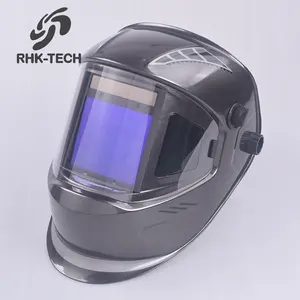 RHK 전문 빛 어두운 다채로운 태양 자동 어둡게 용접 헬멧 태양 전지 + 리튬 배터리