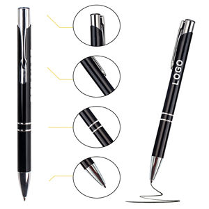 गर्म बिक्री भारी लक्जरी एल्यूमीनियम धातु बॉलपॉइंट बॉल पेन के साथ कस्टम लोगो प्रिंटिंग लेजर निर्माता उपहार के लिए उत्कीर्ण - Product Image 5