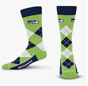 Calcetines deportivos con estampado del equipo de fútbol americano Seattle Seahawks para mujeres y hombres, calcetines cómodos, elásticos y transpirables - Product Image 1