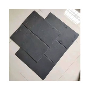 Natural Black <b>Slate</b> Stone Roof Tile Outdoor European Design Style with Split Surface Finishing - Product Image 6