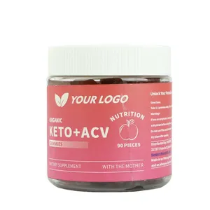 Chất lượng cao tùy chỉnh giảm cân chức năng hữu cơ keto ACV Ketone mềm Gummies