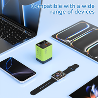 Chargeur USB C GaN 65W PD3.0 QC3.0 PPS à charge rapide, adaptateur secteur intelligent 2C1A 65W pour ordinateurs portables et téléphones