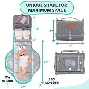 Échantillon gratuit vente en gros multifonctionnel étanche nouveau-né fille et garçon étanche voyage station à langer stockage - Product Image 3