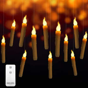 Beeman 12 pièces Led bougies sans flamme avec télécommande électrique à piles pour fête église noël - Product Image 2