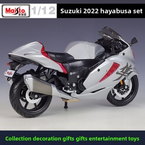 MAIsto 1:12 <span class=keywords><strong>2022</strong></span> Suzuki <span class=keywords><strong>Hayabusa</strong></span> Modèle de <span class=keywords><strong>moto</strong></span> en métal moulé sous pression pour collectionneurs, exposition, cadeau, vente en gros - Product Image 3