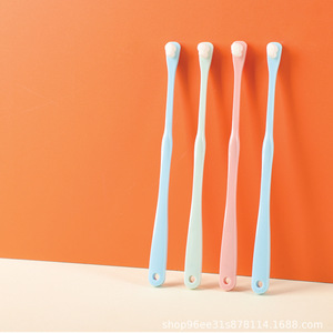 Single Bristle Soft Bristle Orthodontic Toothbrush Blue Green Pink For Wisdom Teeth Cleaning Adult Manual High Quality - Product Image 3