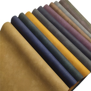 Rpet Leather <b>Fabric</b> 1.0mm <b>Medium</b> Weight Embossed Pu Coated Suede For Sofa Furniture Eco Friendly - Product Image 2