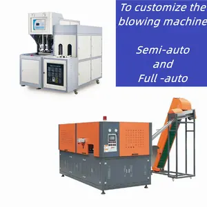 Easy operate high speed making plastic blow molding semi automatic 5l bottle blowing machine