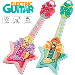 DADI OEM&ODM 2022 New Design Cartoon Baby Musical Guitar Toy Children Electric Toy Guitar Toy