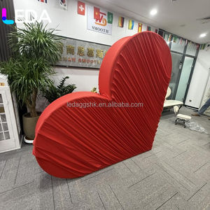 Soporte de Aluminio en Forma de Corazón LEDA para Telón de Fondo, Marco de Pared para Decoración de Eventos y Escenarios de Boda - Product Image 2
