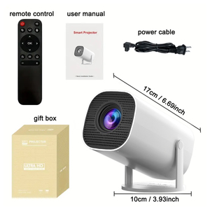 Hy300pro Máy chiếu di động với wifi mini thông minh rạp hát tại nhà Rạp chiếu phim LCD hiển thị 4K 1080p Video projecteur Android proyector - Product Image 2