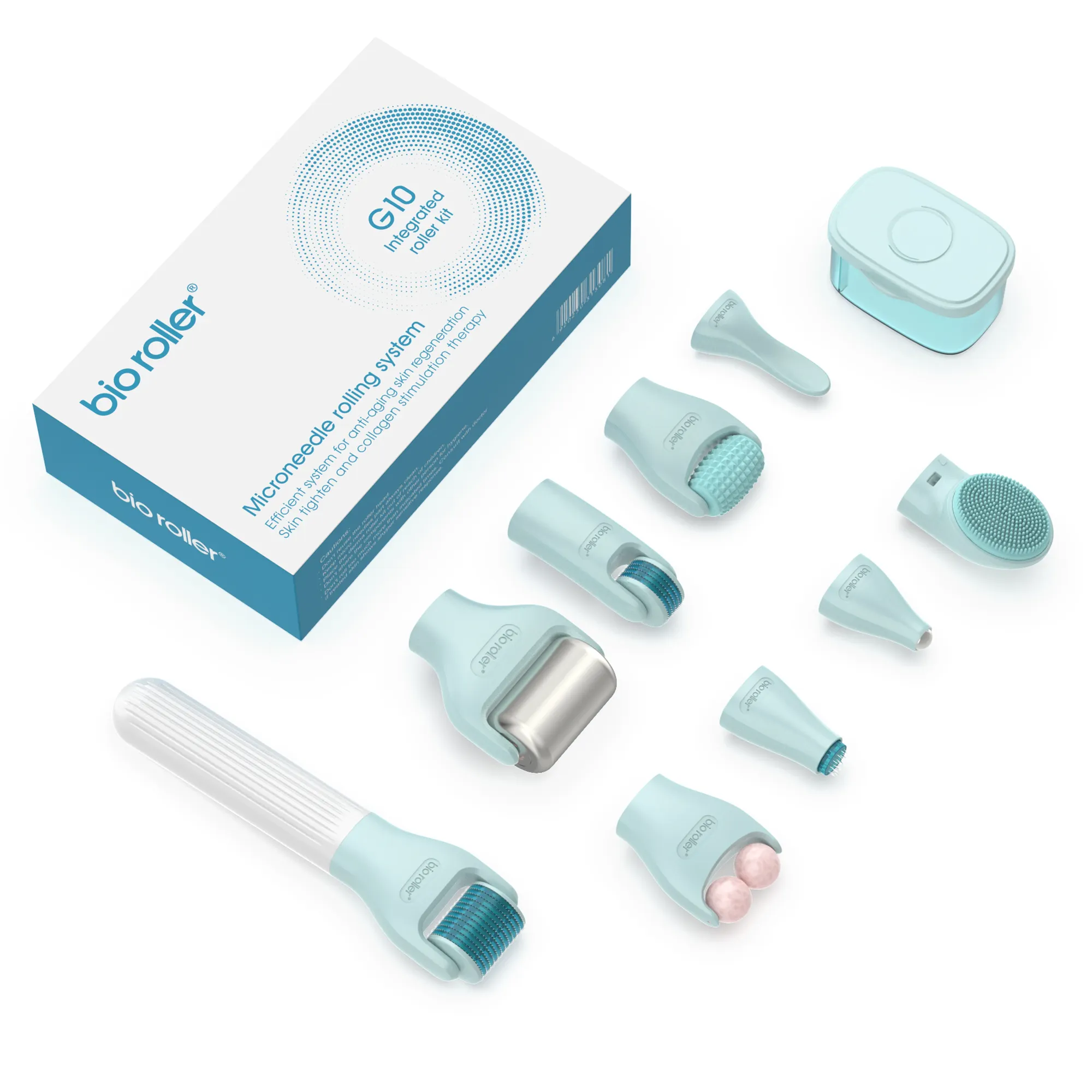 Mikronadel-Kit 10 in 1 Bio Roller G10 Derma Roller Kit Nadel zu Hause verwenden Hautpflege Gesichts werkzeug Beauty-Kit für die Haut behandlung