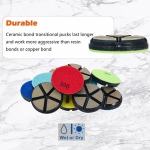 Dischi diamantati in <span class=keywords><strong>ceramica</strong></span> da 3 pollici JDK per lucidatura, per pavimenti in cemento, terrazzo, marmo e granito, grana 50 - Product Image 5