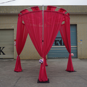 Portable adjustable <b>backdrop</b> kit aluminum pipe and drape for <b>party</b> decor - Product Image 2