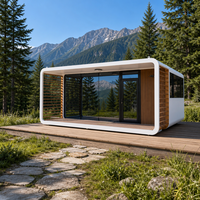Maison Capsule de Luxe Isolée, Imperméable et Mobile, Installation Facile, 20FT, pour Hébergement Touristique et Glamping en Résort Panoramique, Vente Directe Usine