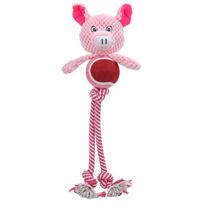 Jouets à mâcher en corde de coton écologiques pour chiens, avec design de balle de tennis, pour le nettoyage et le nettoyage des dents, utilisation intérieure et extérieure, vente en gros - Product Image 5