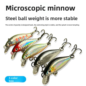 Engins de pêche de haute qualité 2025 vente chaude Mini appâts de natation durs avec une forme de corps simplifiée pour assurer un style de natation stable - Product Image 6