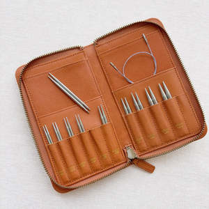 Lotus Yarns Genuine Leather Interchangeable <strong>Needle</strong> <strong>Cases</strong> with Zipper for Storing Organizing Interchangeable <strong>Needles</strong> Accessories - Product Image 3