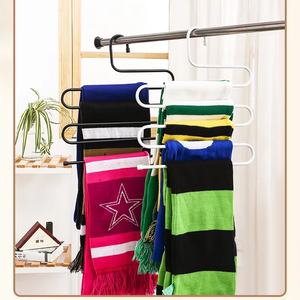 Porte-vêtements multifonctionnel antidérapant à 5 couches pour pantalons, support de rangement pour vêtements avec multiples fonctions pour suspendre et organiser - Product Image 4