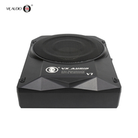 Subwoofer Activo para Auto VK V71 de 10 Pulgadas, DC 12V, Bobina Simple, Modificado, Pequeño, de MDF, Alta Potencia 800W, Ultra Delgado