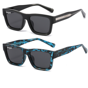 Nuovo acetato Unisex telaio quadrato in metallo di alta qualità rettangolare protettivo da uomo polarizzato Uv tonalità di protezione occhiali da sole - Product Image 1