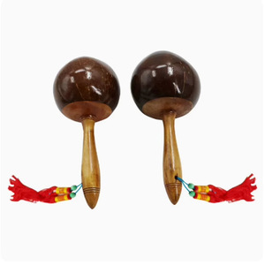 Instrumentos de Percusión Orff al por Mayor, Maracas de Madera, Martillo de Arena de Coco, para KTV, Música Infantil para Guarderías - Product Image 4