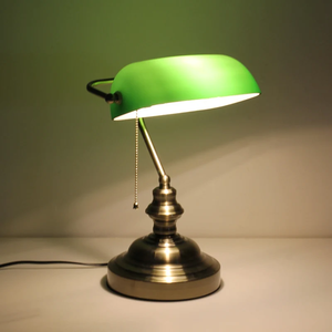 <span class=keywords><strong>Lampe</strong></span> de table vintage en verre vert avec interrupteur à glissière, style <span class=keywords><strong>banquier</strong></span>, <span class=keywords><strong>lampe</strong></span> de bureau pour bureau, chambre à coucher, chevet, lecture - Product Image 4