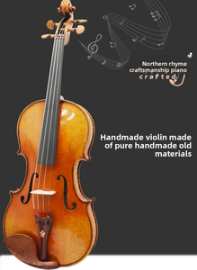 Violín para Estudiantes CHENTUO CT2.11, Hecho a Mano, Tapa de Abeto Sólido, Fondo/Lados de Arce, Diapasón de Ébano, Viola Multi-Estilo Universal de Madera - Product Image 5