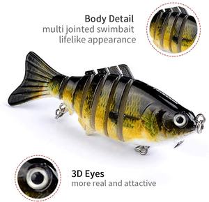 Esca da <span class=keywords><strong>pesca</strong></span> artificiale Multi-snodata da 3.9 "/15.5g di <span class=keywords><strong>esche</strong></span> da <span class=keywords><strong>pesca</strong></span> alla <span class=keywords><strong>trota</strong></span> realistica per <span class=keywords><strong>trota</strong></span> spigola - Product Image 4