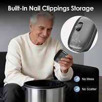 Coupe-ongles électrique amélioré, multifonctionnel, design ergonomique intelligent, coupe-ongles électrique automatique avec lumière LED