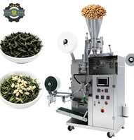 Machine d'emballage de sachets de thé en forme de pyramide pour le thé noir, avec scellage sur 3 côtés pour sachets intérieur et extérieur