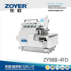 Máquina de coser overlock de cuatro hilos Zoyer ZY988-4FD para uso industrial en telas - Product Image 5