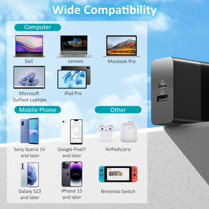 Chargeur USB-C A+C au prix d'usine, adaptateur secteur universel à charge rapide PD, chargeur de voyage, véritable chargeur USB Type C 65W - Product Image 4