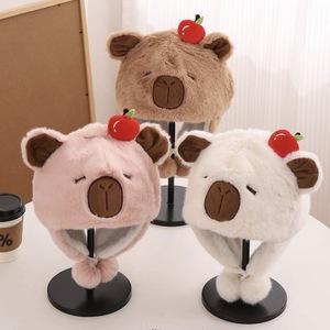 Gorro de Invierno Cálido de Piel Sintética con Estampado Digital Unisex para Adultos, Gorro de Protección para los Oídos de Felpa a Prueba de Frío - Product Image 3