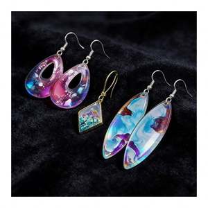 Kit de Resina UV Transparente para Joyería DIY, Resina Epoxi de Curado Rápido, Moldes de Silicona, Colgantes, Llaveros, Flores con Brillo, MODELO - Product Image 6