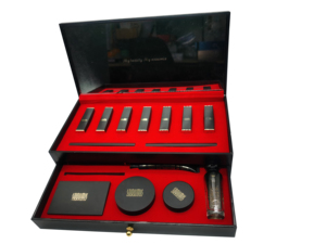 Boîte de rangement rigide noire personnalisée à double tiroir pour rouges à lèvres et cosmétiques, coffret cadeau - Product Image 3