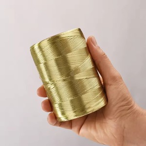 Fil métallique argenté de 1 mm, 200 g, pour tricot manuel DIY, cordon en polyester pour crochet, idéal pour sacs et projets de tricot DIY, cordon coréen - Product Image 4