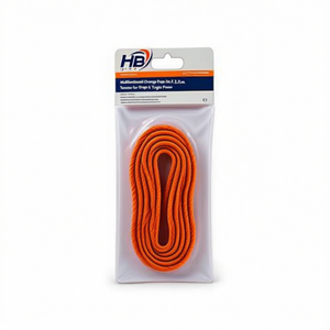 Corde de yoga multifonctionnelle orange 3M X 3.7cm - pour sangles de tension et poses de yoga - Product Image 1