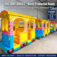 Train électrique sur rail à thème éléphant pour enfants, équipement de divertissement pour centres commerciaux, parcs d'attractions et fêtes foraines, à vendre