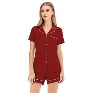 Novidades 2026: Conjunto de Pijama Feminino em Modal de Manga Curta, Sucesso de Vendas, Tamanhos S-XXL - Product Image 4