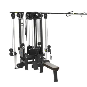 Ticari fitnes ekipmanları ağırlık yığını ile 8 istasyon çok fonksiyonlu spor salonu makinesi