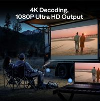 Émetteur sans fil Aurzen, décodage 4K, sortie 1080P, indicateur LED, portée de 100 pieds, compatible exclusif avec PC/HDTV/TV Box