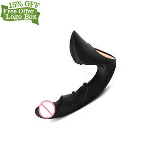 Gratis Aangepaste Doos-Waterdichte Vibrator Anal Adult Draadloze Controle Tools Elektrische Penis Massager - Product Image 4