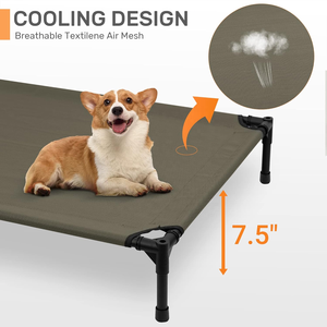 STKBES Designed Portable Raised <span class=keywords><strong>Dog</strong></span> Cot Kühlbett Abnehmbares Schatten zelt Erhöhtes Hunde bett mit Baldachin Atmungsaktives Netz - Product Image 3