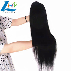 Vendeur de cheveux fiable Bonnes critiques cuticule complète remy 100 vierge cheveux humains brésiliens sans colle Lace Frontal Perruque de cheveux humains - Product Image 5